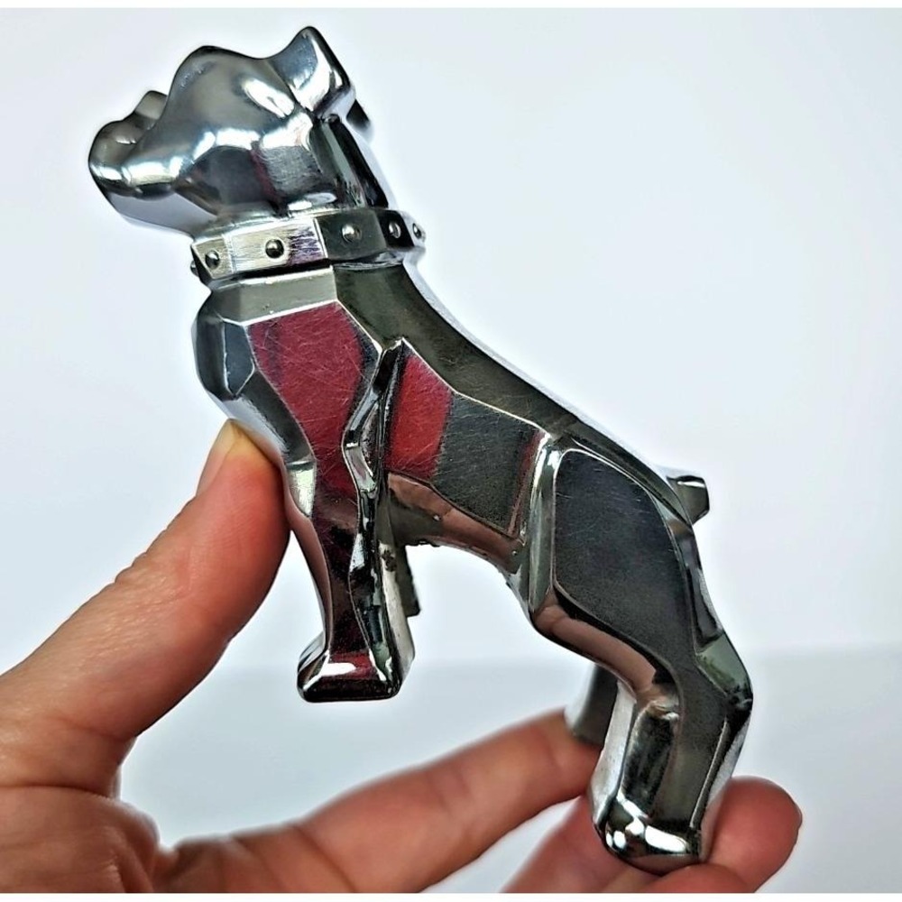 Vintage Mack Truck Bulldog Hood Ornament Chrome 1810